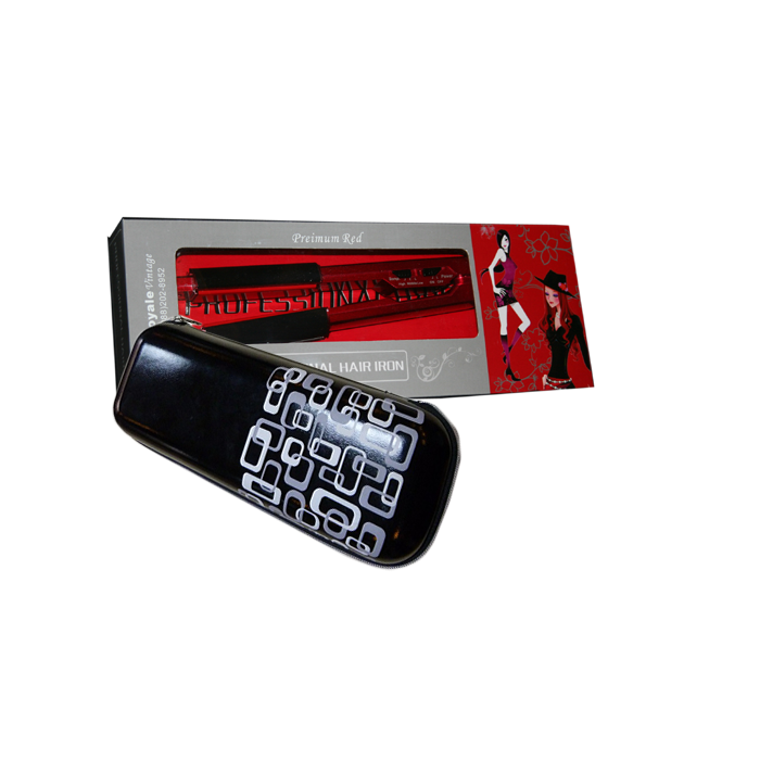 Royale Premium Red Hair Straighteners Professional Flat Iron, Ca